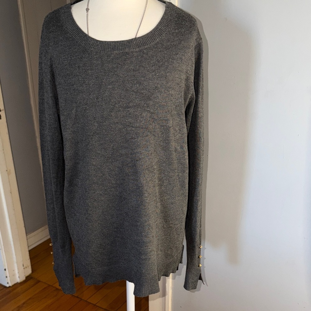 Philosophy Gray  with Gold Buttons